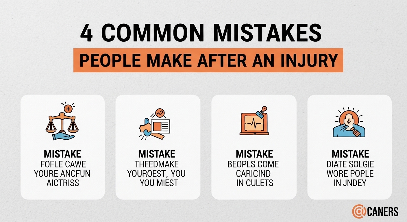 4 Common Mistakes People Make After an Injury