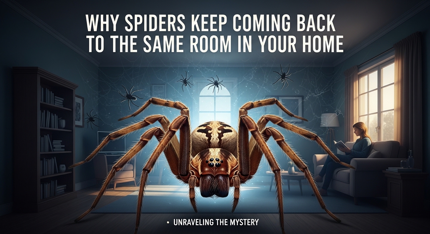 Why Spiders Keep Coming Back to the Same Room in Your Home