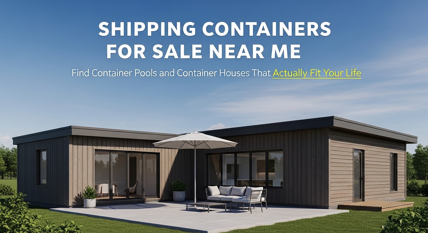 Shipping Containers for Sale Near Me: Find Container Pools and Container Houses That Actually Fit Your Life